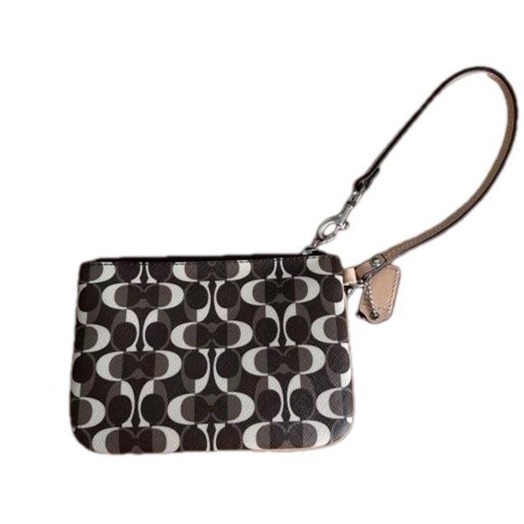 Coach Wristlet Payton Dream Brown Beige - Picture 2 of 13